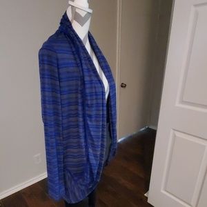 Blue cardigan